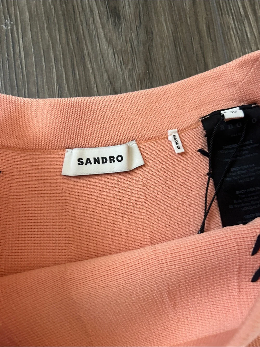 NWT Sandro Peach Eglantine Skater Skirt - Picture 4 of 9